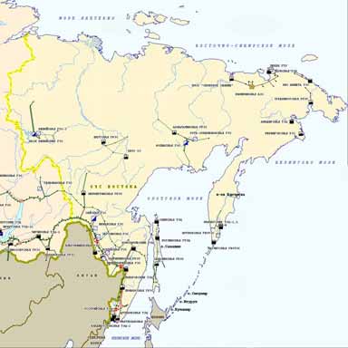 Единая энергосистема России единая энергетическая система россии карта восточной чати единой энергосистемы снабжение электричеством дальнего