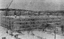 архивные фотки в черно белом варианте старые картинки нерюнгри изображение строительства школы стройка здание учебного учреждения