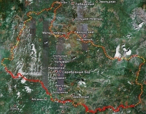 Нерюнгри из Гугл Мэпс Google Maps Neryungri города вокруг Нерюнгри границы южной Якутии Нерюнгри из космоса аэрофотоснимок space neryungrinsky климат в нерюнгри