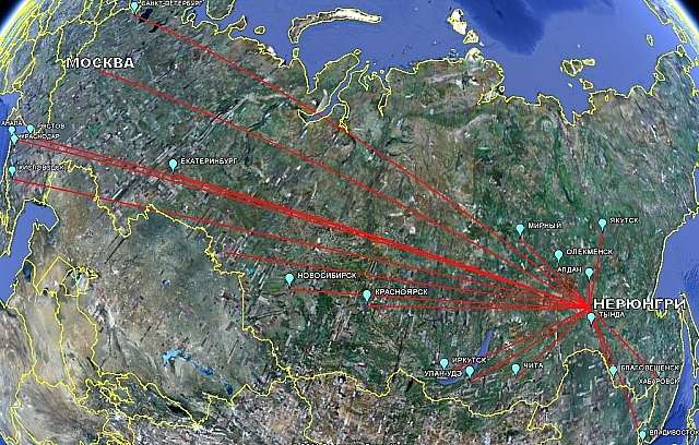 города расстояния между нерюнгри и городами россии российские россия гугл планета земля программа